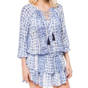 Surf Gypsy Drop Waist Off the Shoulder Dress